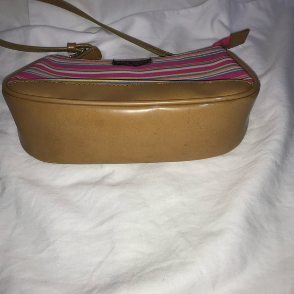 Kate Spade New York Striped Mini Canvas Shoulder Bag EUC - Picture 3 of 4